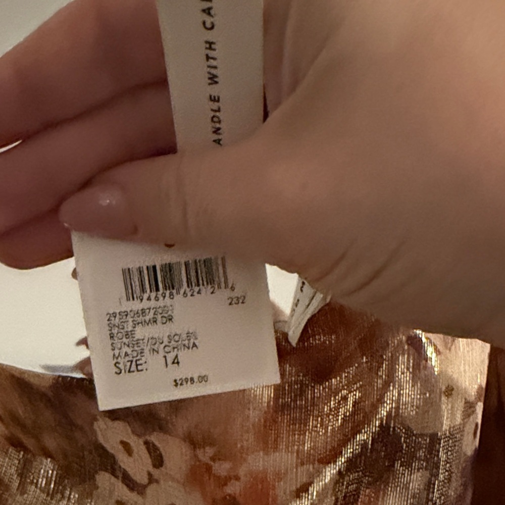 NWT CLUB MONACO ONE SHOULDER SHIMMER DRESS SIZE 14‎ - Picture 8 of 8